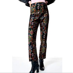 Zara printed pants
